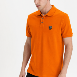 LAMBORGHINI POLO ORANGE  "GRAFICO 63 AUTOMOBILI LAMBORGHINI EN LA ESPALDA"