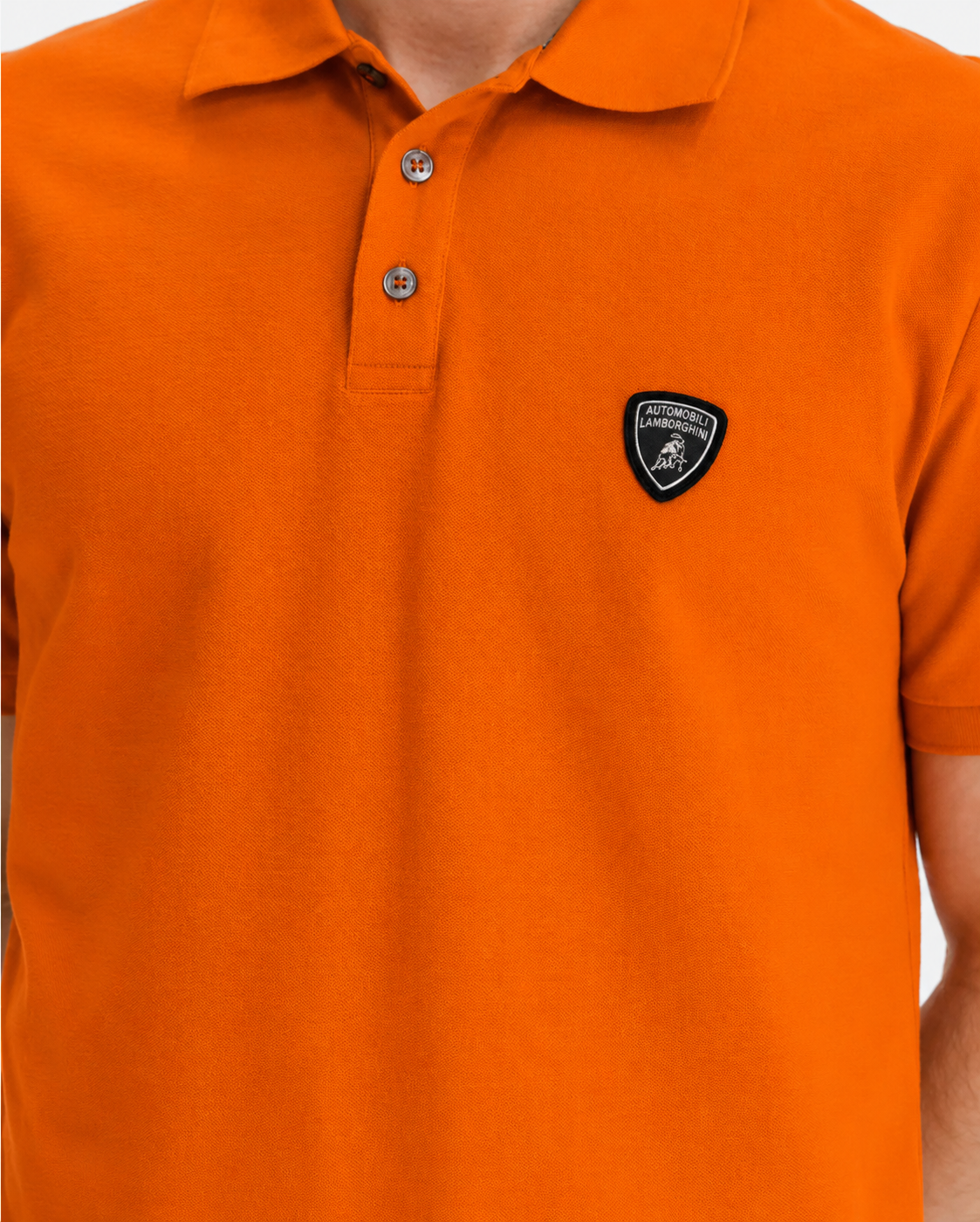 LAMBORGHINI POLO ORANGE "GRAFICO 63 AUTOMOBILI LAMBORGHINI EN LA ESPALDA" - Imagen 2