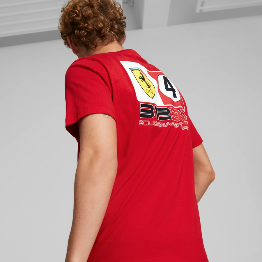 FERRARI RACE COLORED BIG SHIELD TEE ROSSO CORSA – Gp Store Latam