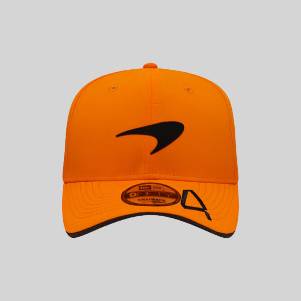 Berretto Snapback McLaren F1 Lando Norris 2024, Arancione, Unisex, Regolabile, Camionista