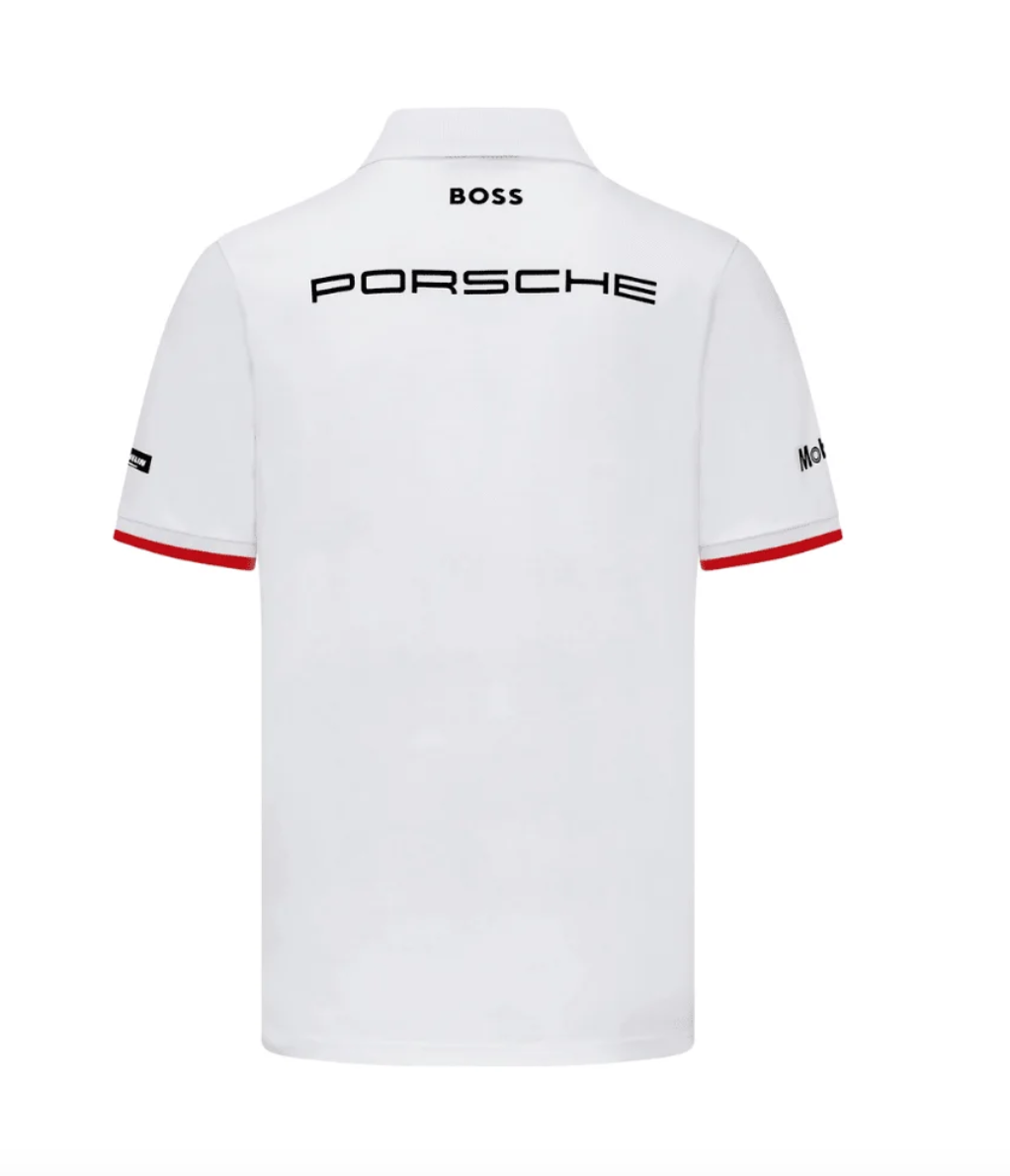 PORSCHE MOTORSPORT TEAM POLO MENS WHITE - Imagen 4