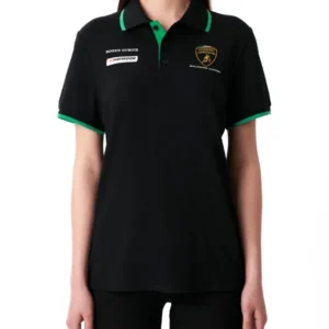 LAMBORGHINI SCUADRA CORSE TEAM POLO WOMENS BLACK 2023