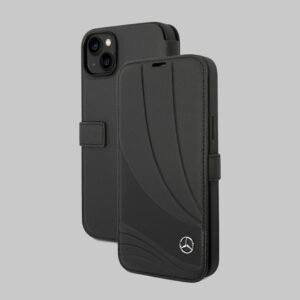 GP_STORE_LATAM_MEBKP14X8ROLK_MERCEDES-IPHONE-14-PRO-MAX-GENUINE-LEATHER-BOOKTYPE-CASE-BLACK