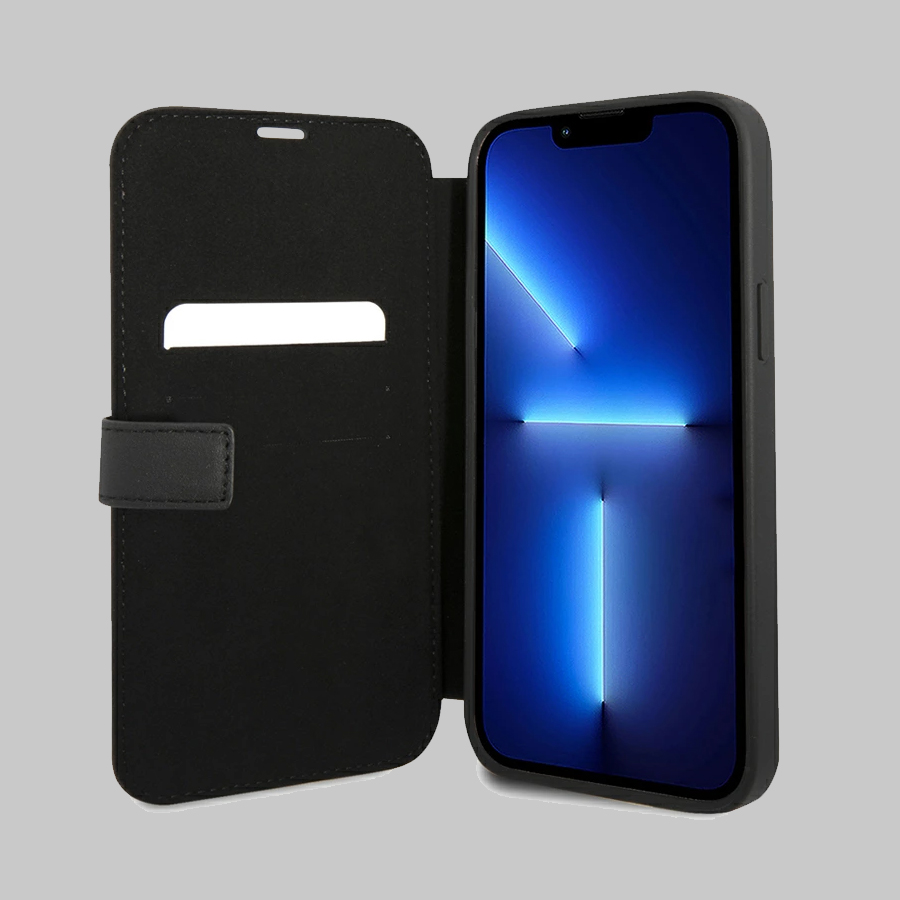 GP_STORE_LATAM_MEBKP14X8ROLK_MERCEDES-IPHONE-14-PRO-MAX-GENUINE-LEATHER-BOOKTYPE-CASE-BLACK