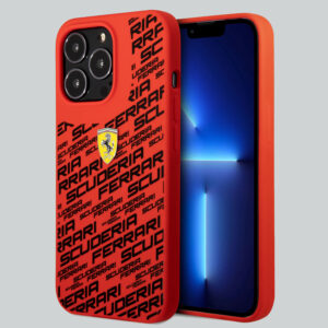 TIENDA-DE-FORMULA-1-FERRARI-IPHONE-14-PRO-SILICONE-RED-CASE-ALL-OVER-PRINTED-FEHCP14LSAOR
