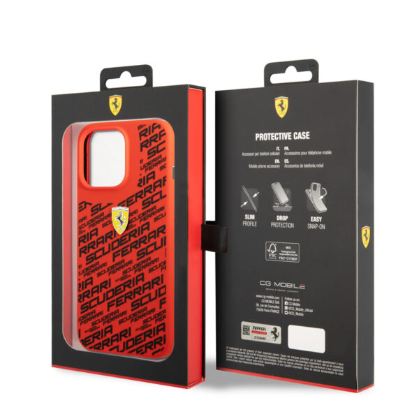 TIENDA-DE-FORMULA-1-FERRARI-IPHONE-14-PRO-SILICONE-RED-CASE-ALL-OVER-PRINTED-FEHCP14LSAOR