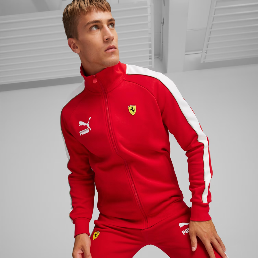 FERARI RACE ICONIC T7 JKT PUMA ROSSO CORSA CHAQUETA – Gp Store Latam
