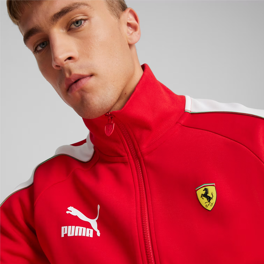 FERARI RACE ICONIC T7 JKT PUMA ROSSO CORSA CHAQUETA – Gp Store Latam