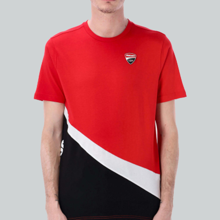 Ducati Corse DC T-Shirt – Grau/Schwarz, Kurzarm, Für Herren & Damen