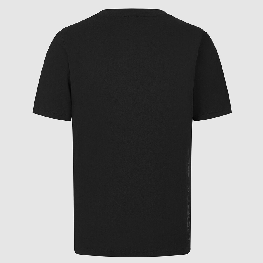 TIENDA DE FORMULA 1 MOTORSPORT MOTO GP 701227724 001 PORSCHE MOTORSPORT FANWEAR LOGO TEE BLACK