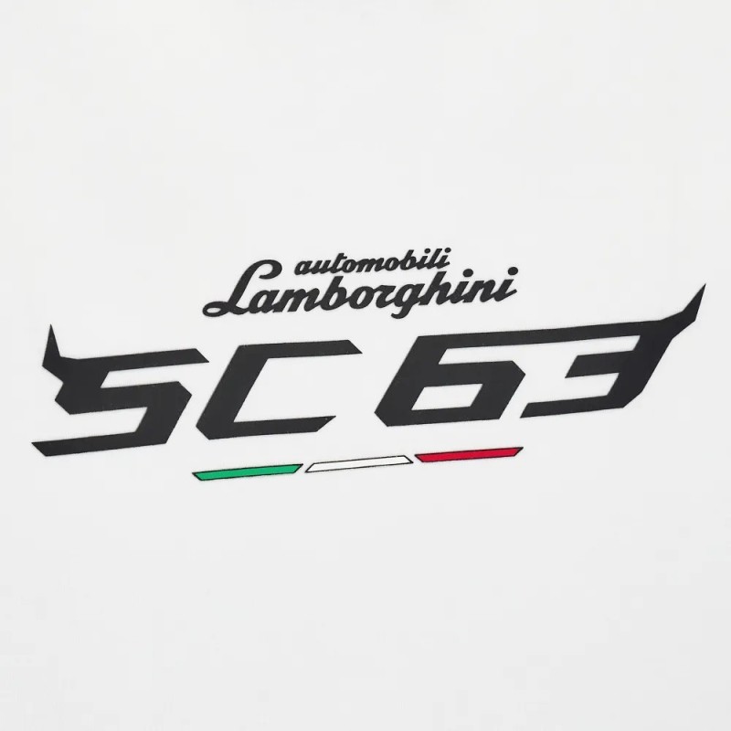 LAMBORGHINI SC63 HYPERCAR BIG SHIELD TEE WHITE - Imagen 4