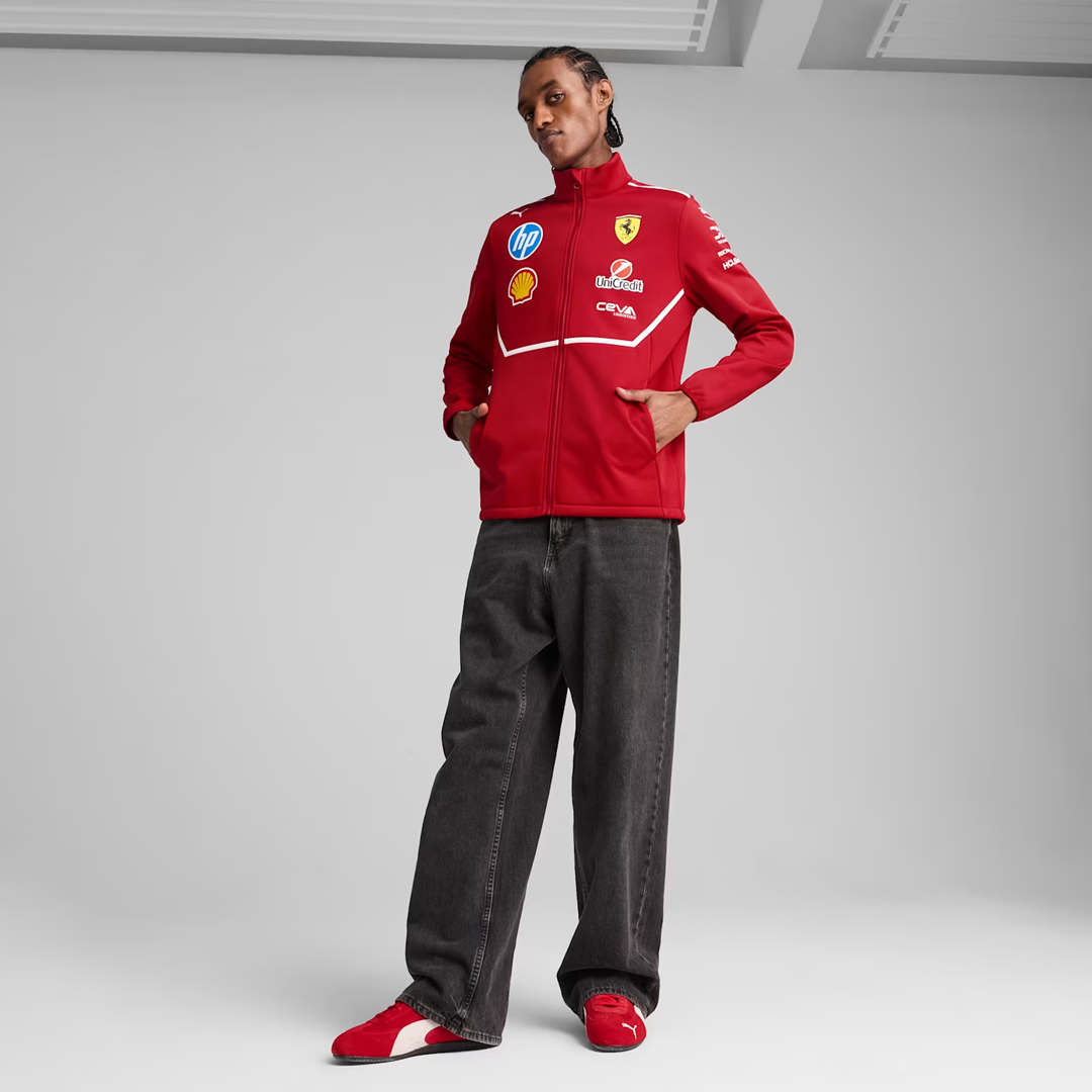 SCUDERIA FERRARI TEAM MEN'S SOFTSHELL JACKET 2025 – Gp Store Latam