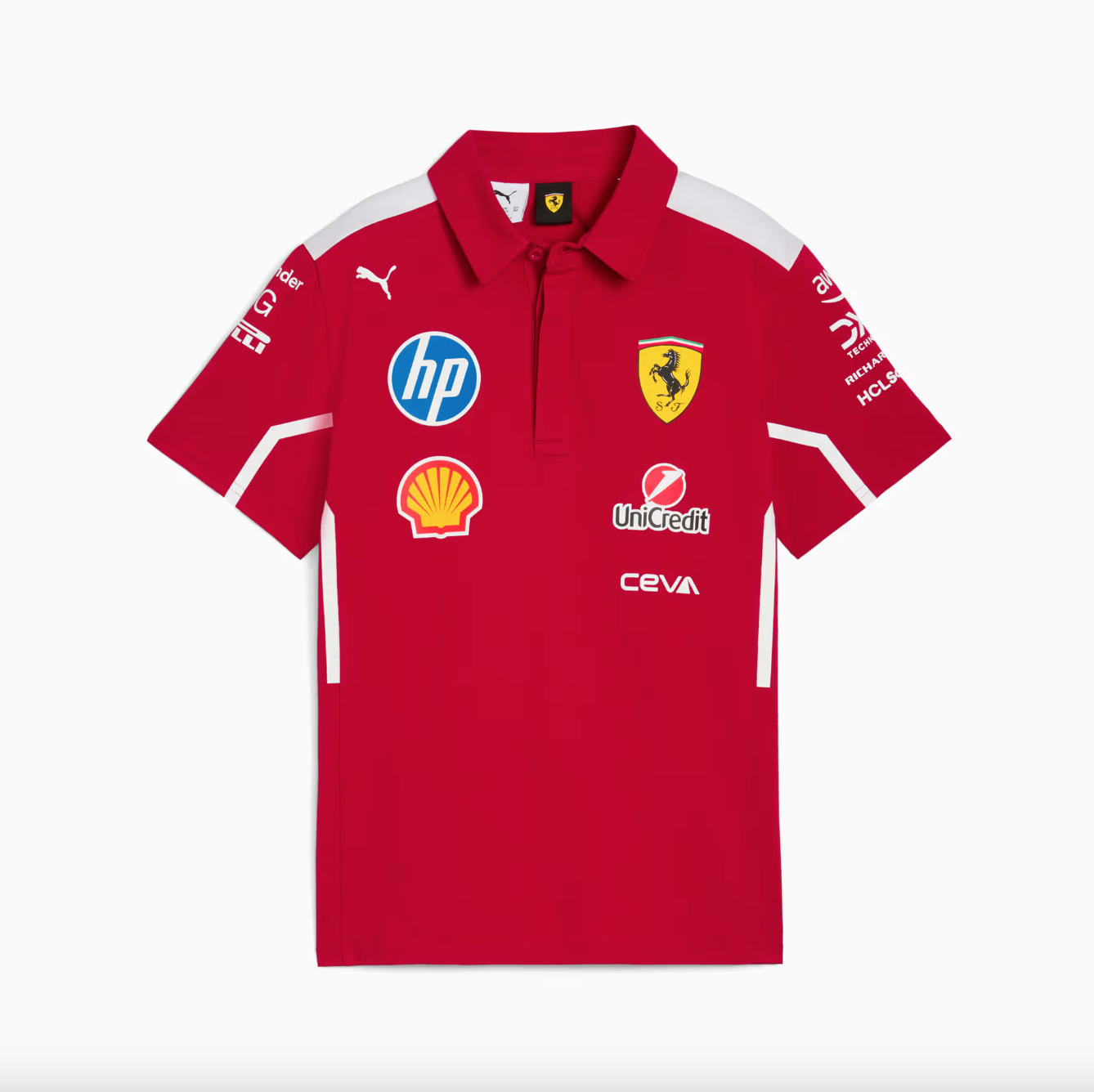 SCUDERIA FERRARI POLO TEAM KIDS DARK CHERRY 2025 - Imagen 4
