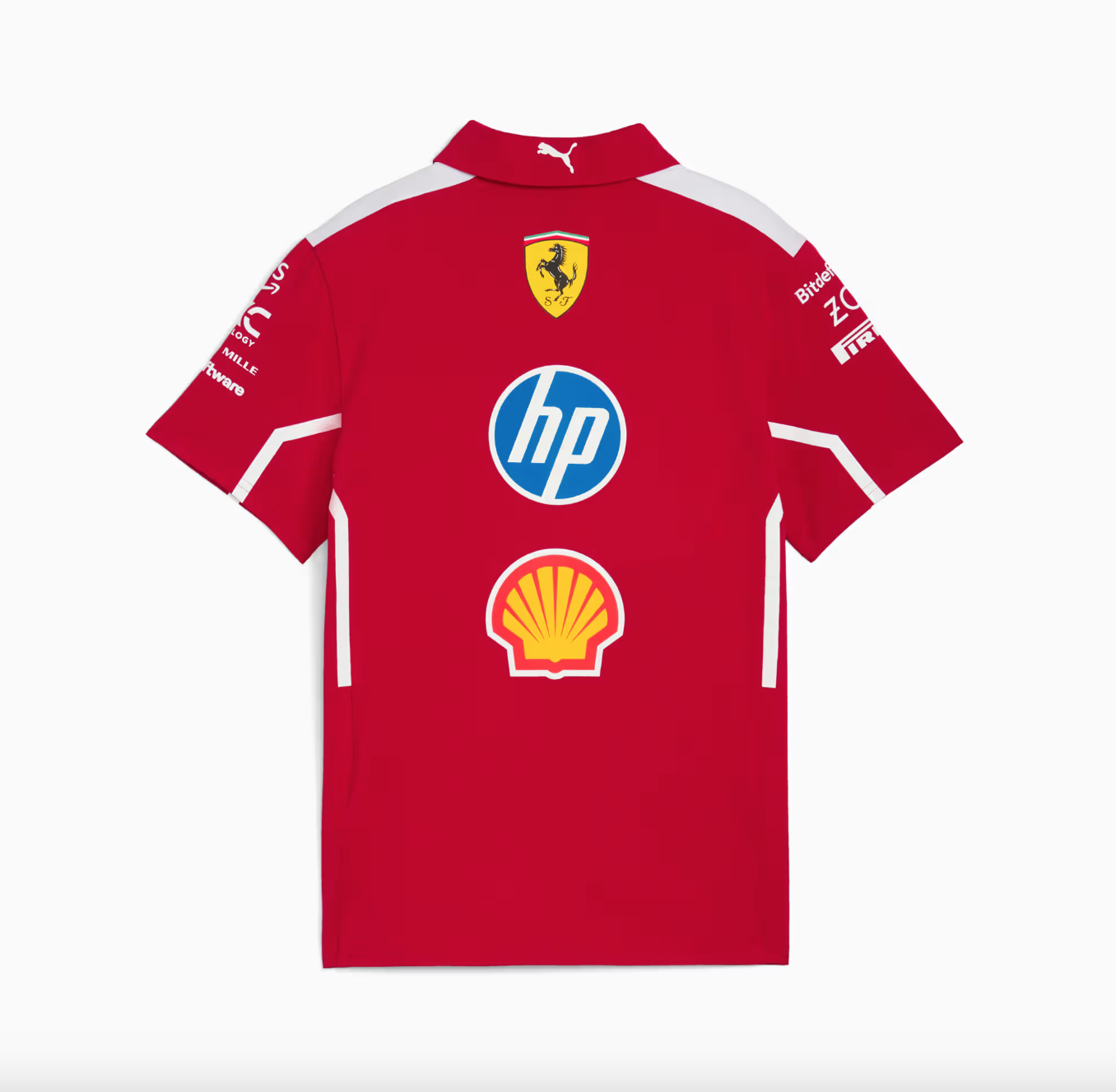 SCUDERIA FERRARI POLO TEAM KIDS DARK CHERRY 2025 - Imagen 5