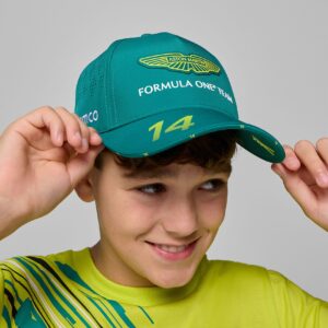 ASTON MARTIN F1 ALONSO #14 CAP GREEN KIDS 2025
