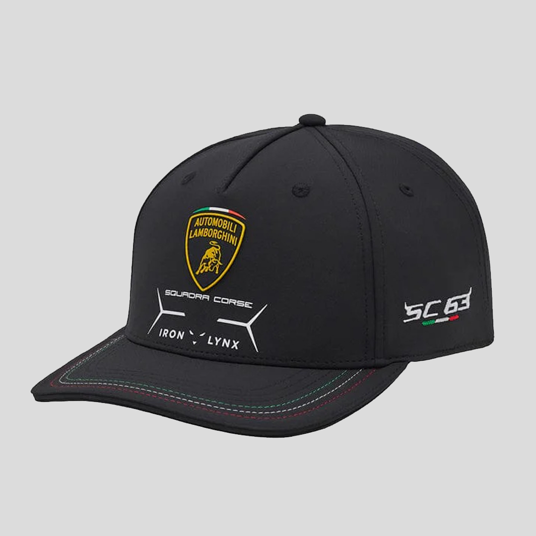 TIENDA-DE-FORMULA-1-MOTORSPORT-MOTO-GP-400023130001-LAMBORGHINI-SCUADRA-CORSE-HYPERCAR-LEMANS-SERIE-KIDS-CAP-BLACK-2025