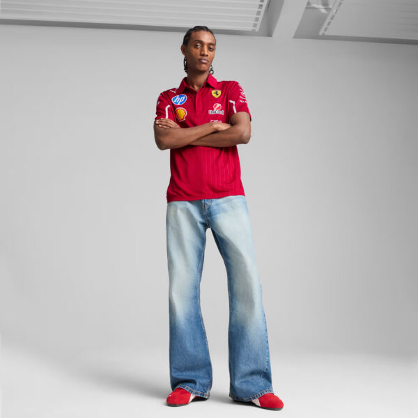 SCUDERIA FERRARI TEAM POLO PRO MENS DARK CHERRY 2025 – Gp Store Latam