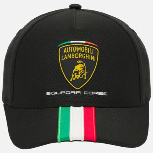 TIENDA-DE-FORMULA-1-MOTORSPORT-MOTO-GP-LAMBORGHINI-SCUADRA-CORSE-TEAM-TRICOLOR-CAP-KIDS-BLACK
