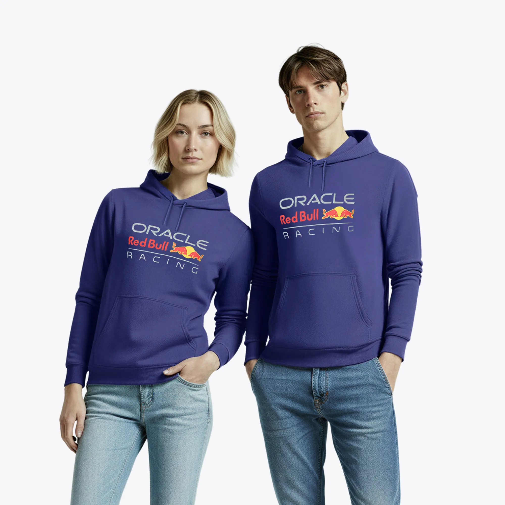 REDBULL RACING LARGE FRONT LOGO HOODIE UNISEX SKIPPER BLUE 2025 - Imagen 8