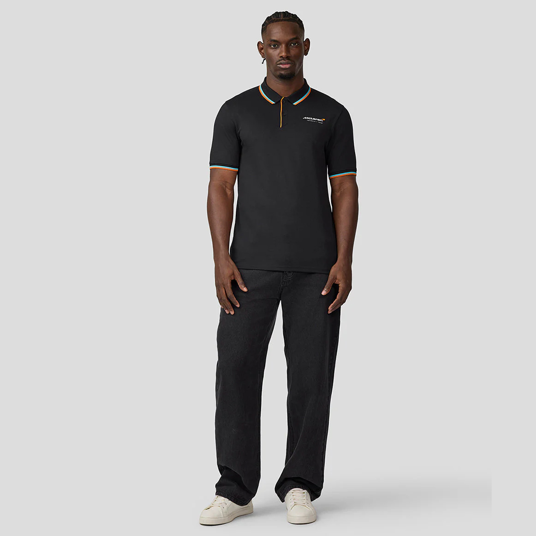 TIENDA-DE-FORMULA-1-MOTORSPORT-MOTO-GP-TM10943-010-McLAREN-F1-FW-CORE-ESSENTIALS-POLO-BLACK-2025