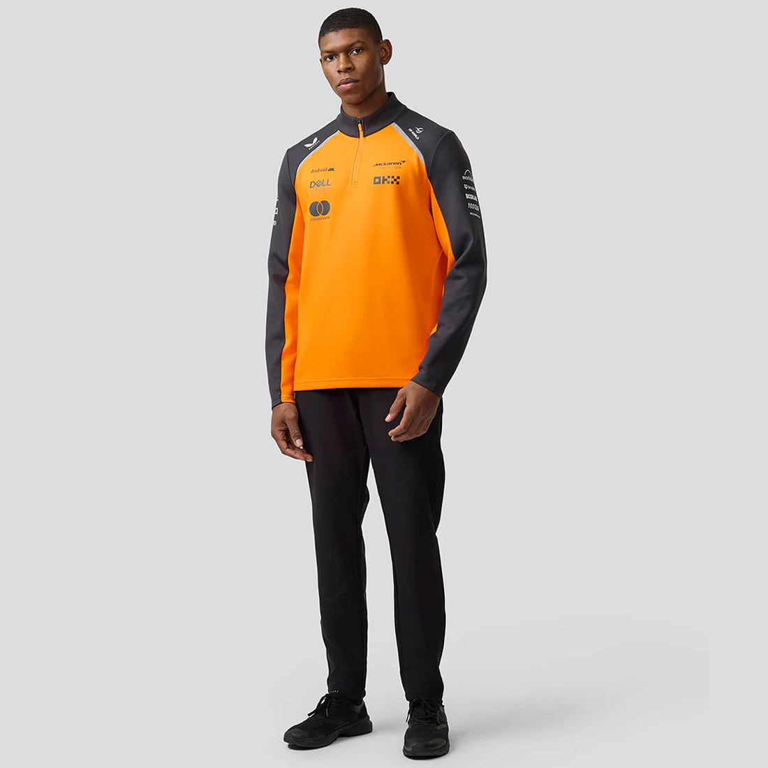 TIENDA-DE-FORMULA-1-MOTORSPORT-MOTO-GP-TU9919-088-McLAREN-F1-TEAM-QUARTER-ZIP-TOP-UNISEX-AUTUMN-GLORY-2025