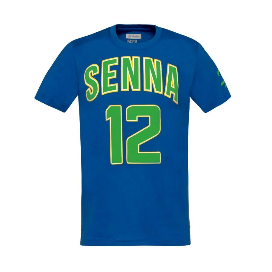 AYRTON SENNA COLLEGIATE TEE MENS BLUE 2025 - Imagen 6