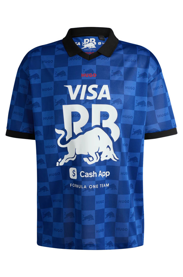 Visa Cash App RB F1 Men’s Polo Shirt – Blue