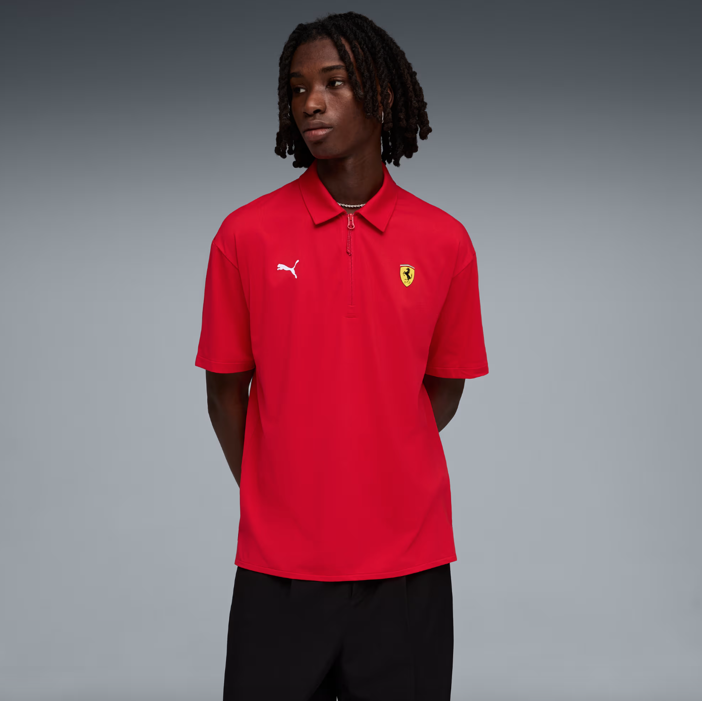 Escudería Ferrari Camisa polo para hombre - Imagen 3
