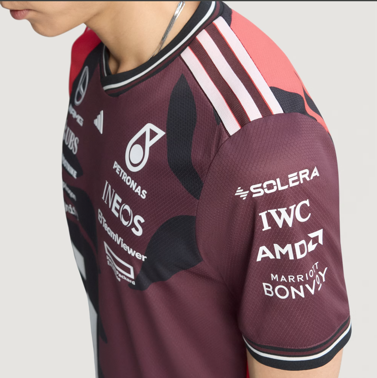 CAMISETA ADIDAS DE PILOTO MERCEDES AMG PETRONAS FORMULA ONE TEAM - Imagen 4