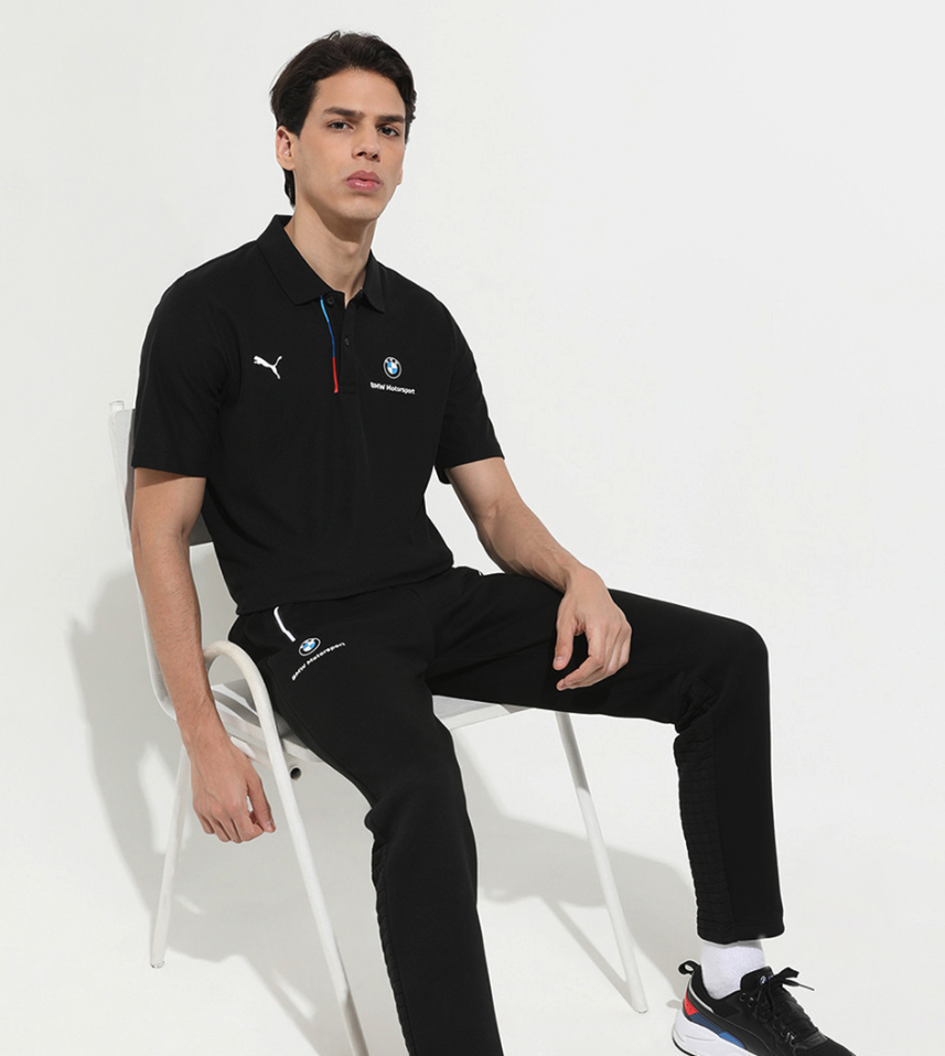 Puma Bmw Mms Sprtswr Cldspn Polo Men's Casual Polo T-Shirt Black - Imagen 3