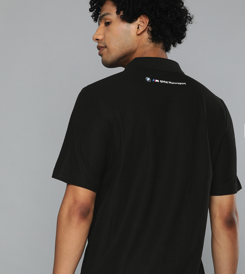 Puma Bmw Mms Sprtswr Cldspn Polo Men's Casual Polo T-Shirt Black - Imagen 2