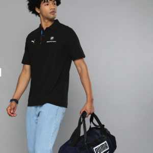 Puma Bmw Mms Sprtswr Cldspn Polo Men's Casual Polo T-Shirt  Black