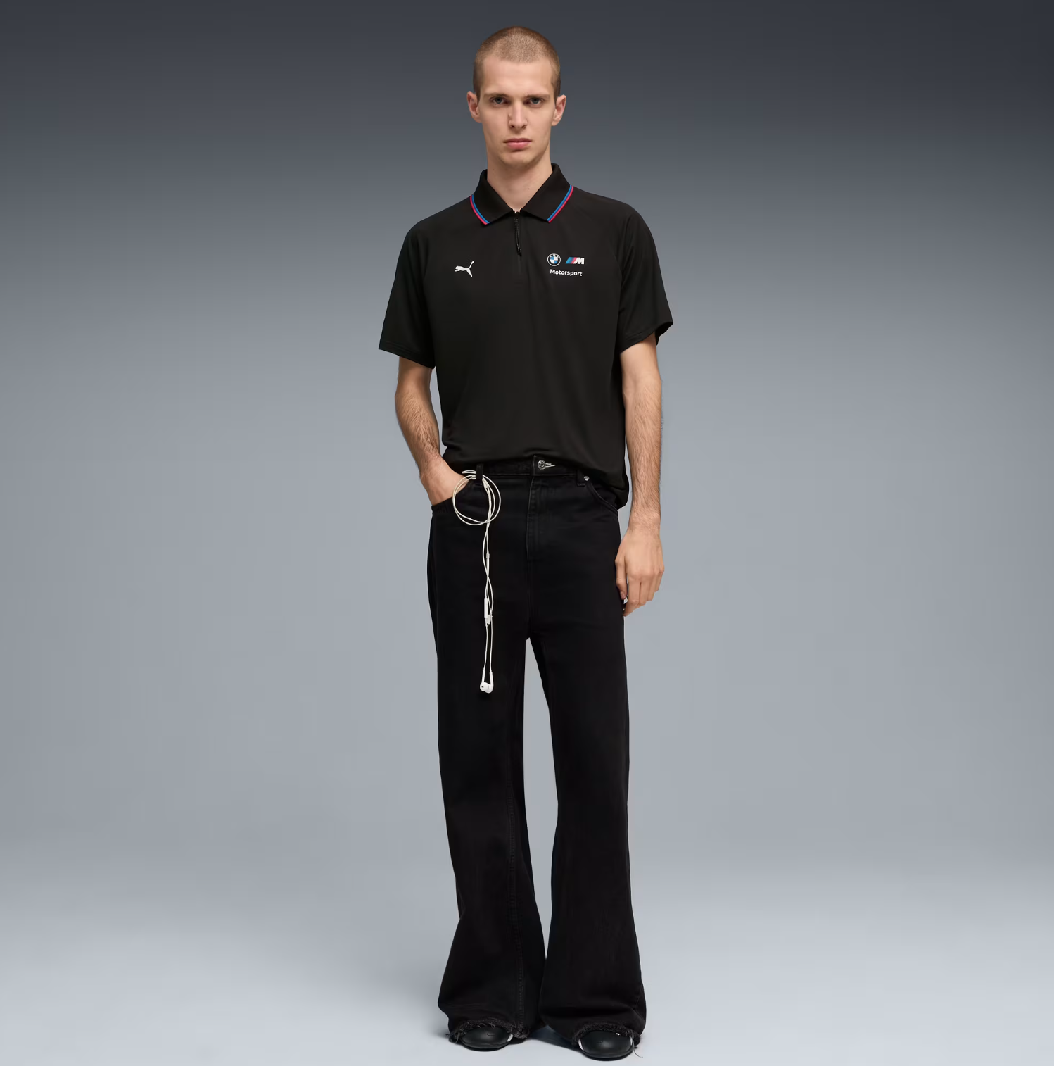 Puma Bmw Mms Sprtswr Cldspn Polo Men's Casual Polo T-Shirt Black - Imagen 3