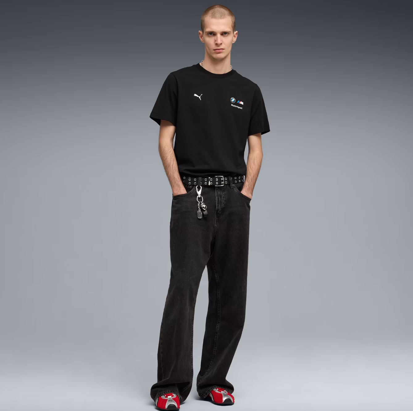 Polera BMW M Motorsport Essentials Small Logo para hombre - Imagen 3