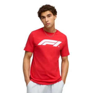 F1 ESS LOGO TEE MENS POP RED