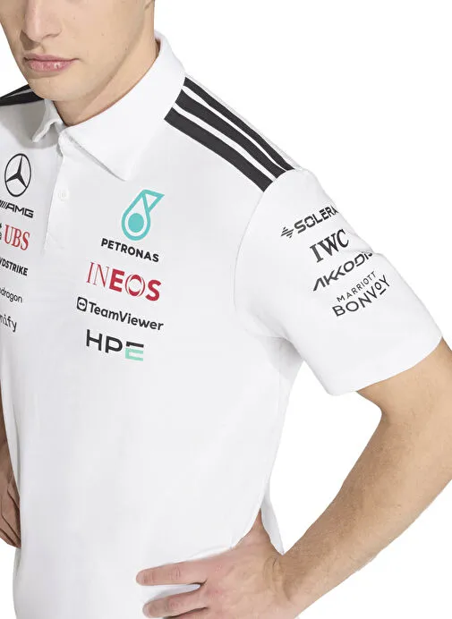 MAPF1 ADIDAS TEAM DRIVER POLO WHITE - 2026 - Imagen 3