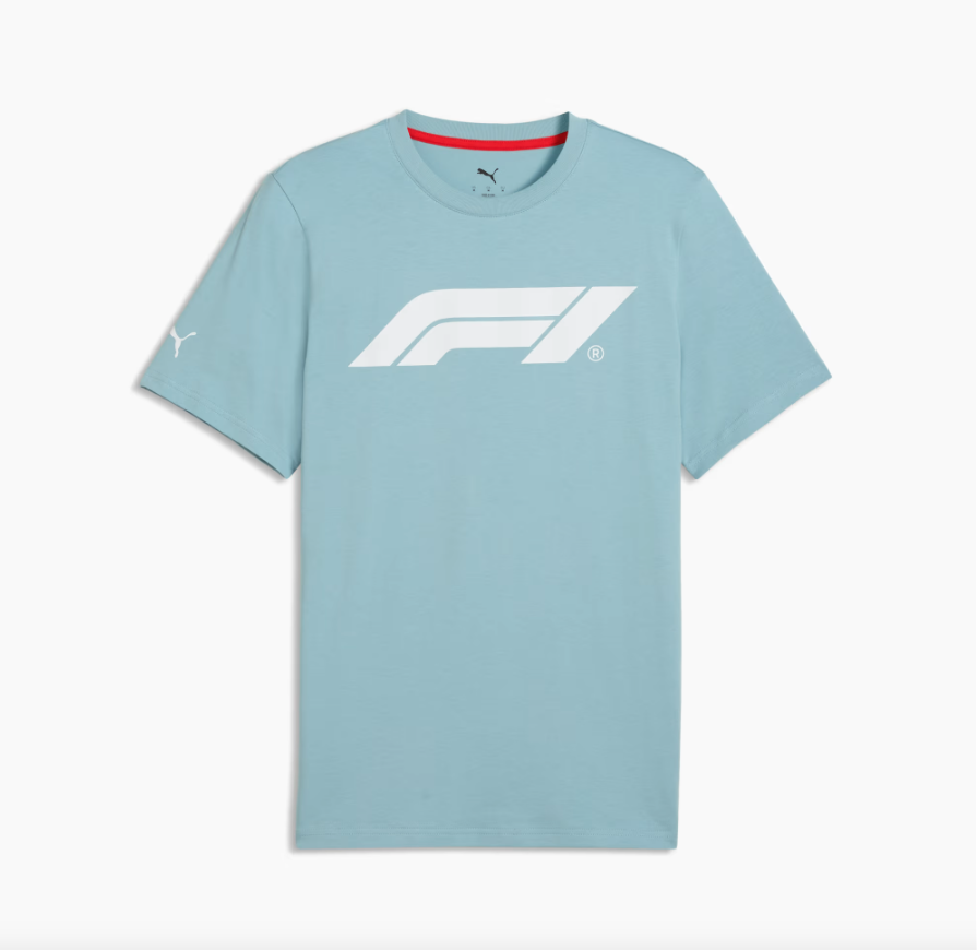 F1 ESS LOGO TEE MENS BLUE SEAFOAM