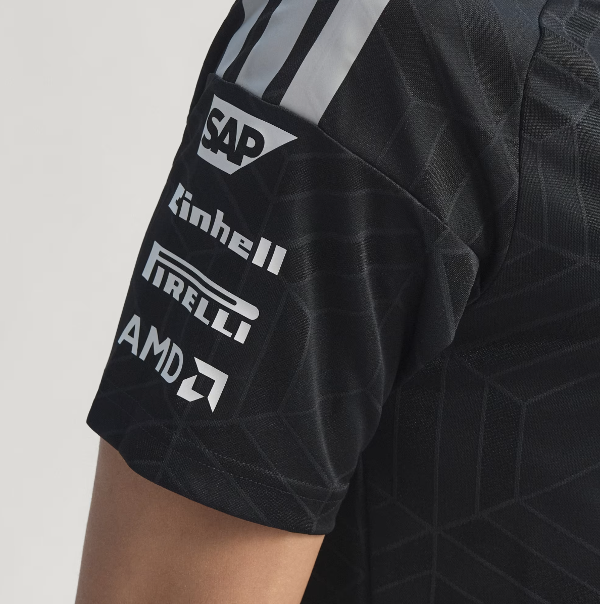 MAPF1 ADIDAS TEAM DRIVER TEE PRO BLACK MENS - Imagen 9