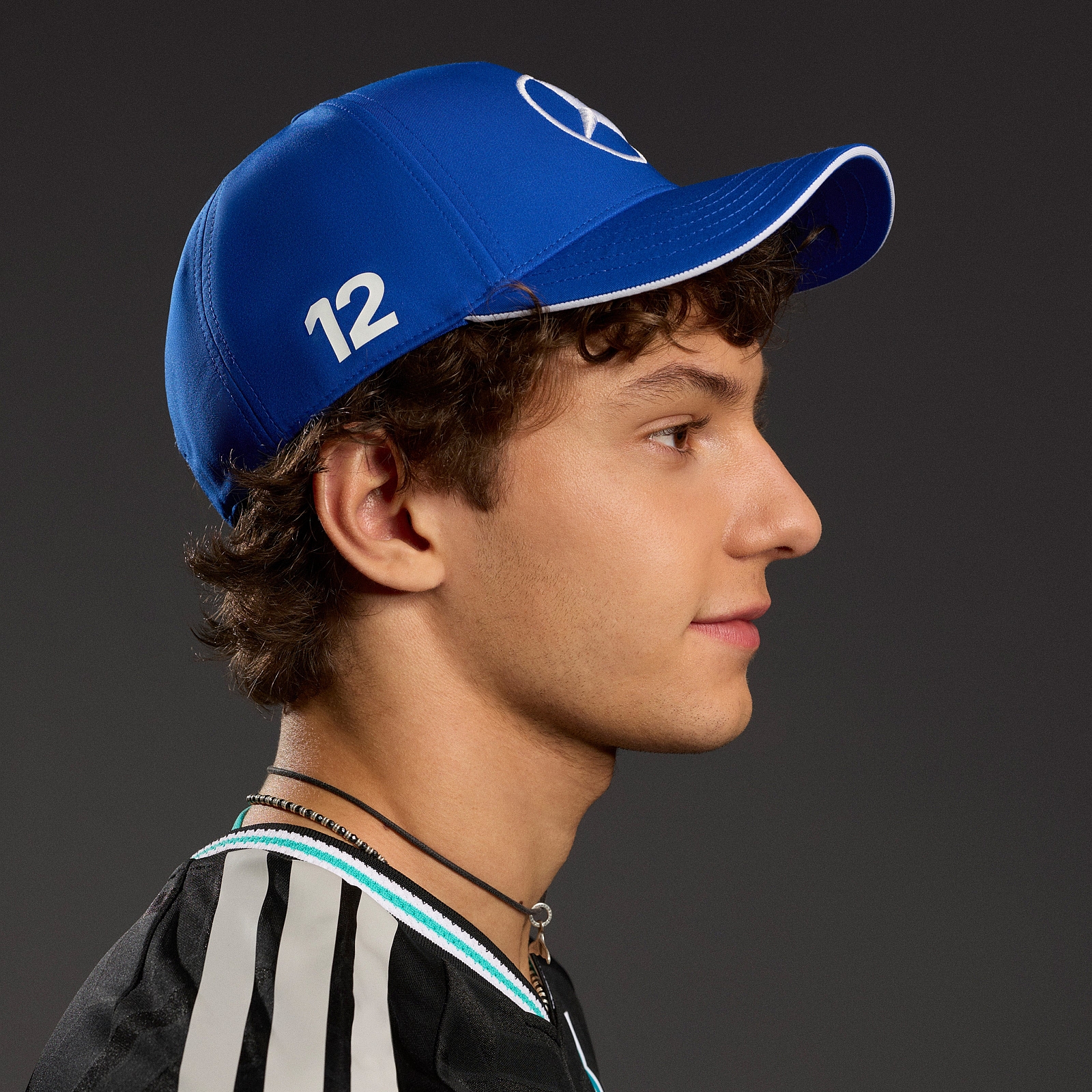 MAPF1 ADIDAS DRIVER KIMI ANTONELLI #12 CAP BLUE INTESE - Imagen 6