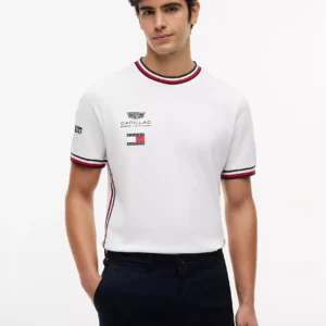 TOMMY HILFIGER CADILLAC F1 TEE MENS WHITE