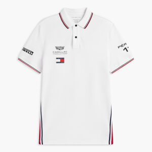TOMMY HILFIGER CADILLAC F1  CHECO #11 POLO MENS WHITE