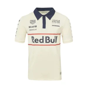 REDBULL RACING F1 TEAM HERITAGE POLO MENS EGRET