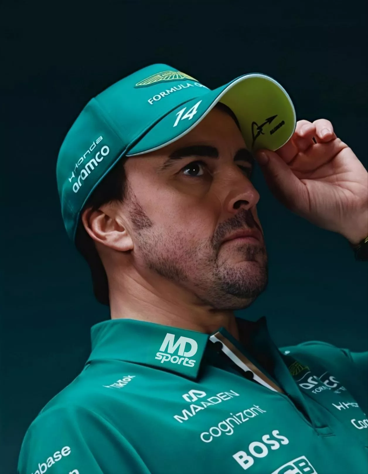 ASTON MARTIN F1 ALONSO #14 BB CAP GREEN LUX 2026