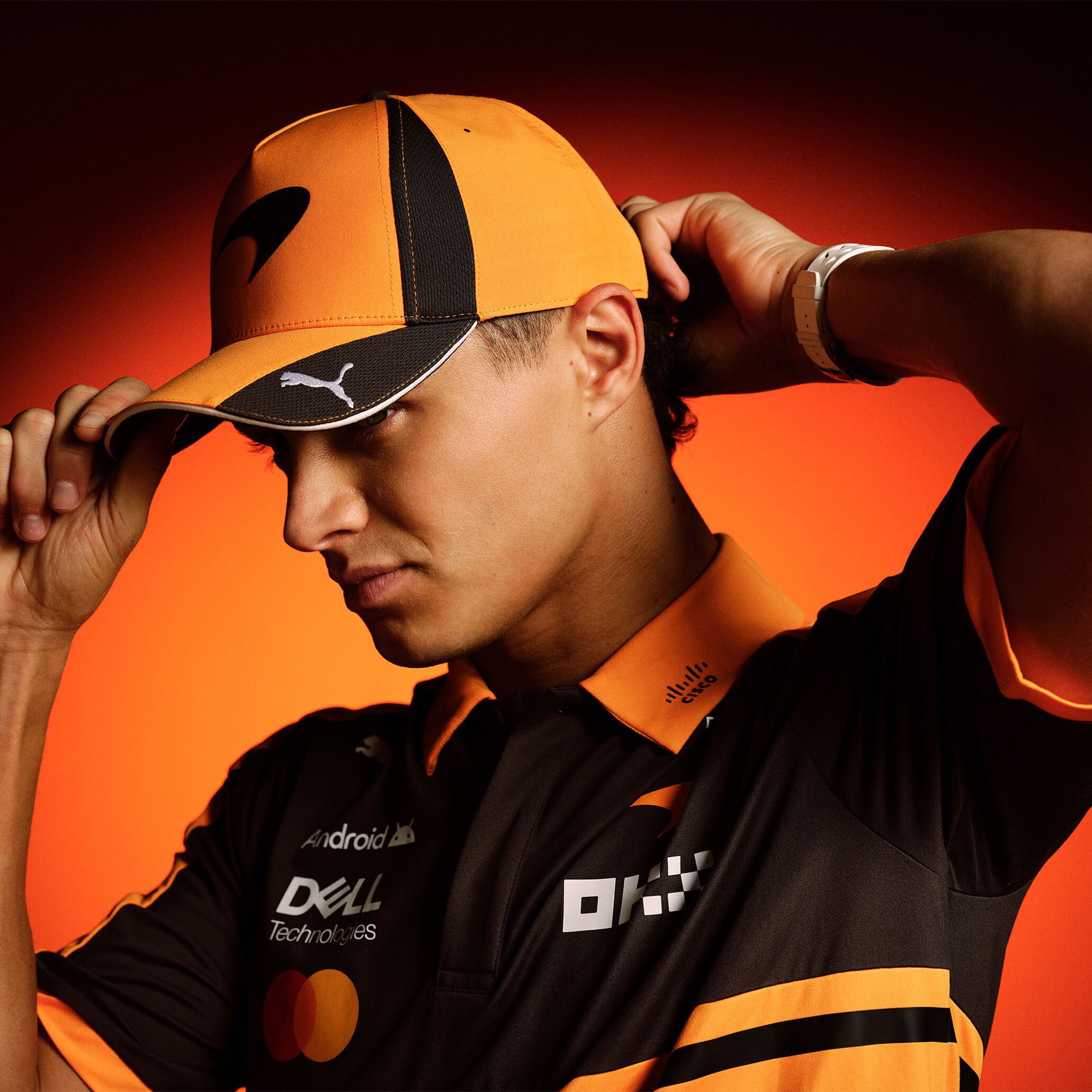 MCLAREN F1 TEAM POLO MENS 2026 PAPAYA - Imagen 4