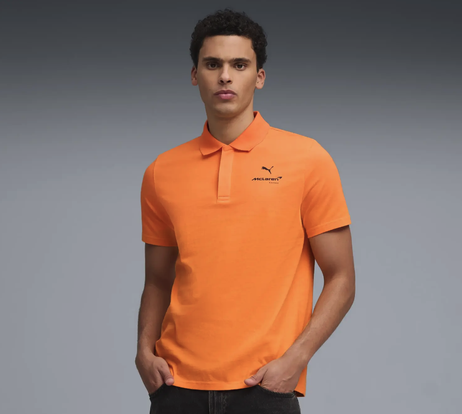 MCLAREN F1 SMALL LOGO POLO PAPAYA