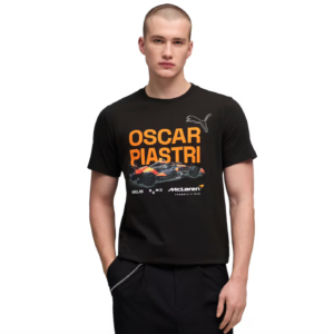 MCLAREN FW DRIVER TEE OSCAR PIASTRI BLACK