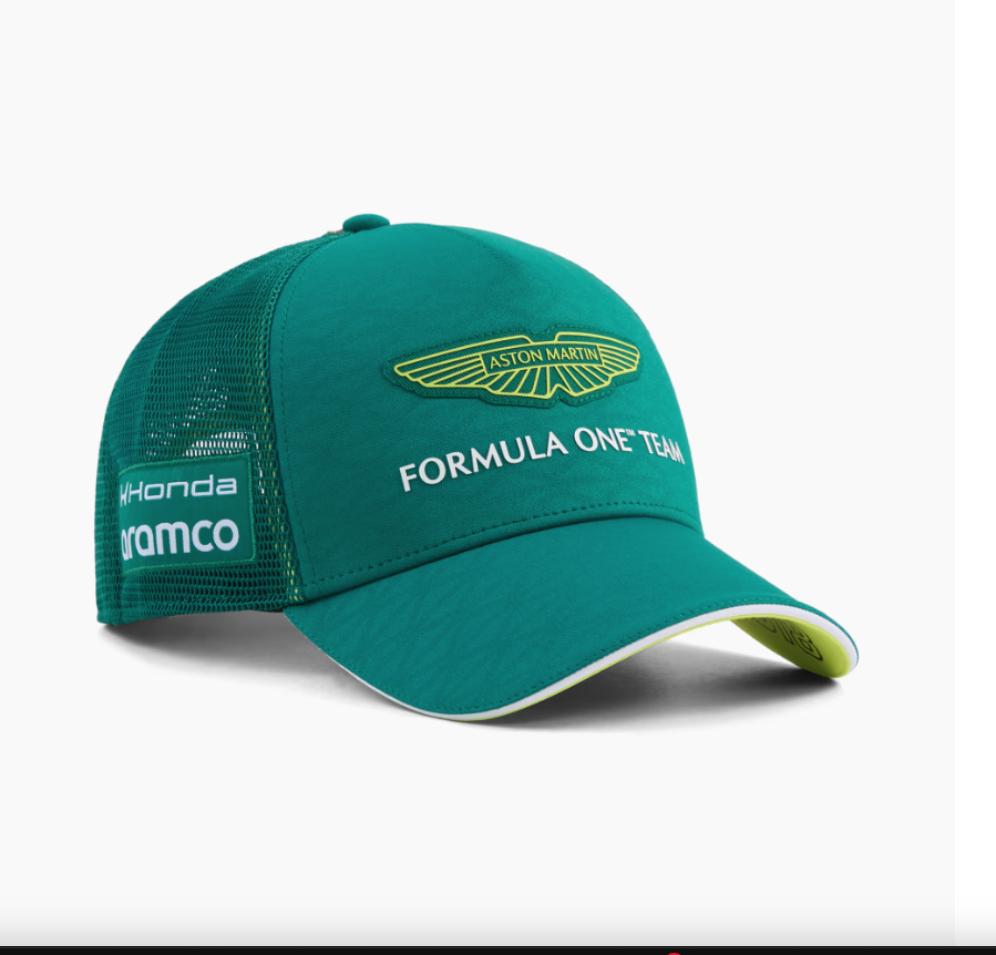 ASTON MARTIN F1 LANCE STROLL #18 TRUCKER CAP GREEN LUX 2026