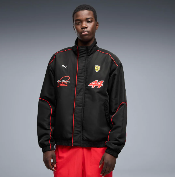 FERRARI FW HAMILTON #44 RACING JACKET BLACK - Imagen 3