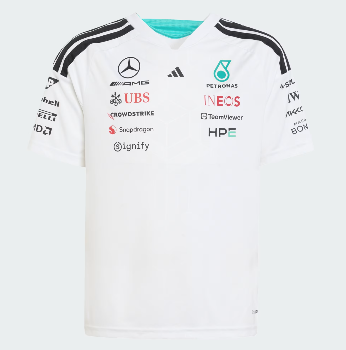 MAPF1 ADIDAS RP JERSEY DRIVER JUNIOR WHITE 2026 - Imagen 6