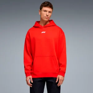F1 FW RACING LINE HOODIE HOT RED